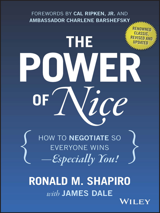 Title details for The Power of Nice by Ronald M. Shapiro - Available